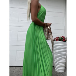 Zelené plisované šaty
