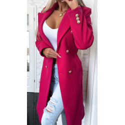 copy of Malinový kabátek se zlatými knoflíky