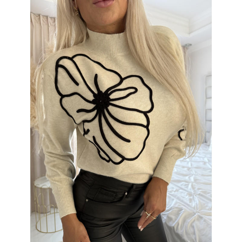 Béžový svetřík Flo