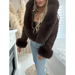 Hnědá bundička Lovely