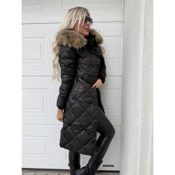 Černý delší kabátek Port