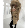 Bronzový kabátek s kožešinou