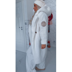 Bílý maxi kabát Velsa