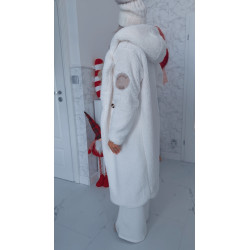 Bílý maxi kabát Velsa