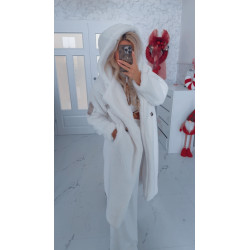 Bílý maxi kabát Velsa