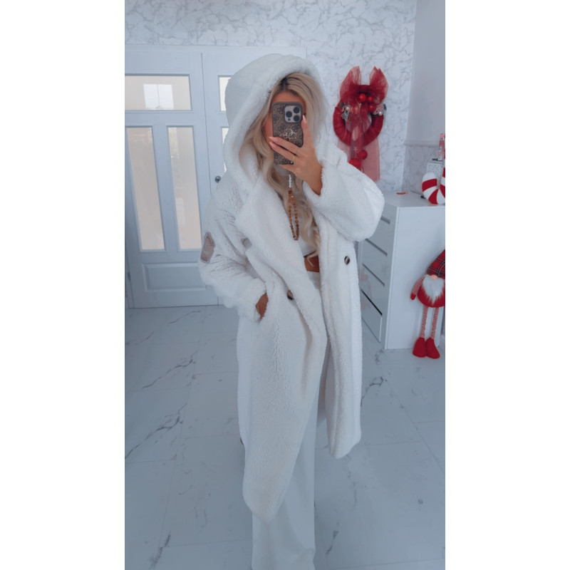 Bílý maxi kabát Velsa