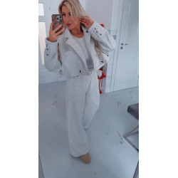 Světle šedý komplet Sia