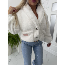 Krátký bílý kabátek Velsa