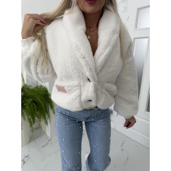 Krátký bílý kabátek Velsa