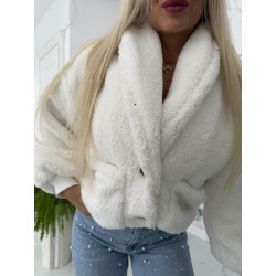 Krátký bílý kabátek Velsa