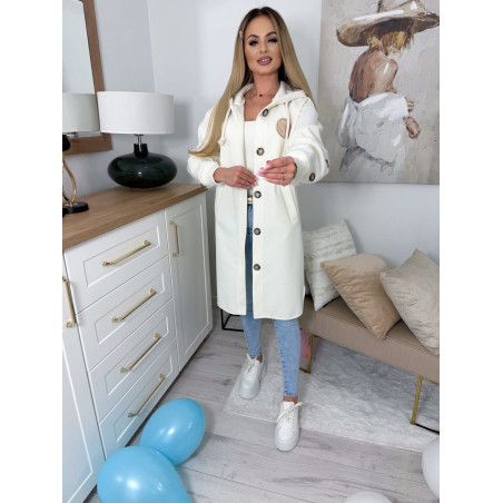 Smetanový jarní kabátek Velsa