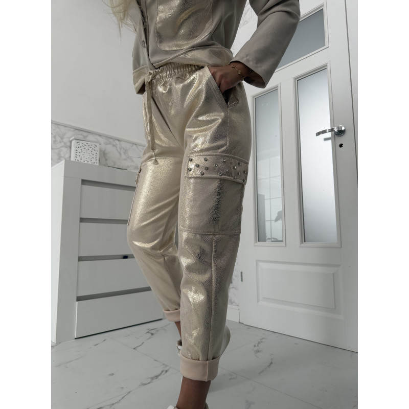 Zlatavé kalhoty Safari