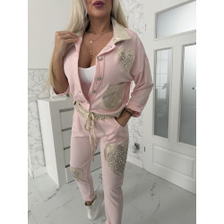 Růžová bundička Heart