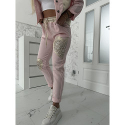 Růžové kalhoty Heart