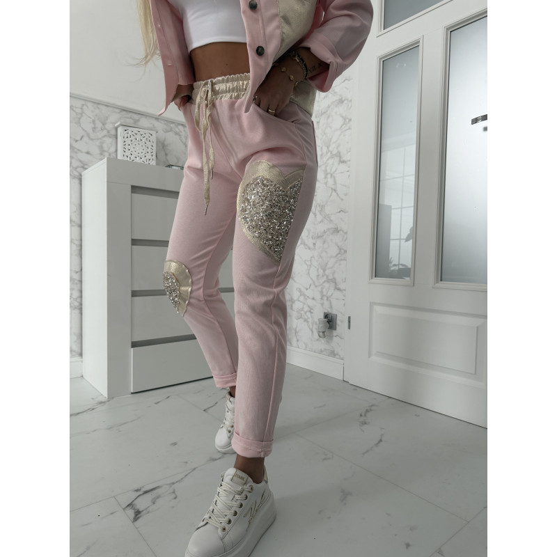 Růžové kalhoty Heart