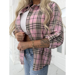 Károvaná košile Pink