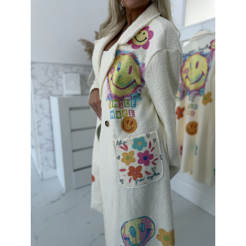 Smetanový kabátek Smile