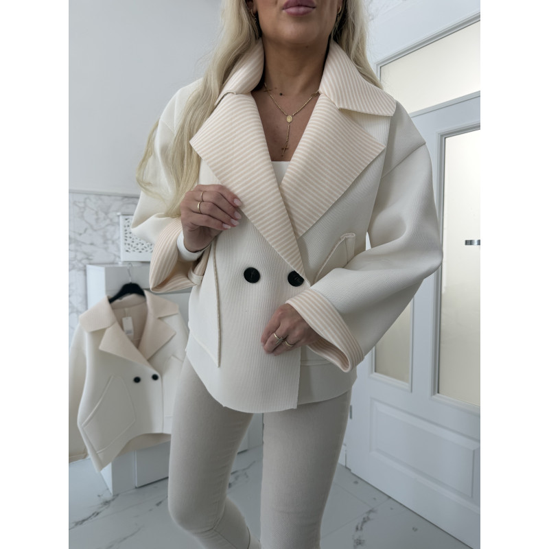 Smetanový kabátek Stella