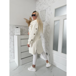 Smetanový jarní kabátek Velsa