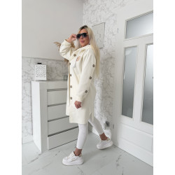 Smetanový jarní kabátek Velsa