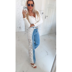 Džíny s krajkou
