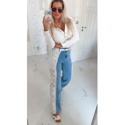 Džíny s krajkou