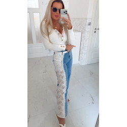 Džíny s krajkou